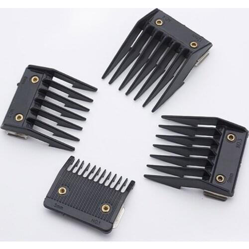 4Pcs Universal Hair Clipper Limit Comb Guide Attachment Size Barber Replacement 3/6/9/12mm Hair Clipper Shaving Combs