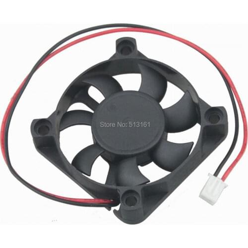 50 Pcs Gdstime DC 12V 2Pin 50mm Ball Bearing 5010 5cm 50x50x10mm Brushless Cooling Cooler Fan
