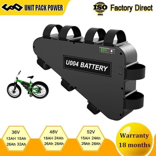 48V 15AH 20AH 20.3AH 31.5AH Electric Bicycle Triangle Battery Samsung LG 18650 Lihtium Batteries for 48V 500W 750W 1000W eBike