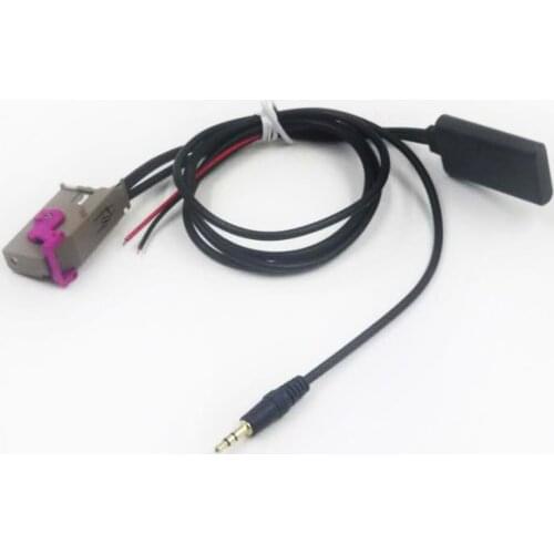 Biurlink RNSE 32Pin Bluetooth 5.0 Receiver 150CM 3.5MM Jack AUX-IN Audio Adapter for Audi A3 A4 A6 A8 R8 TT RNS-E Stereo