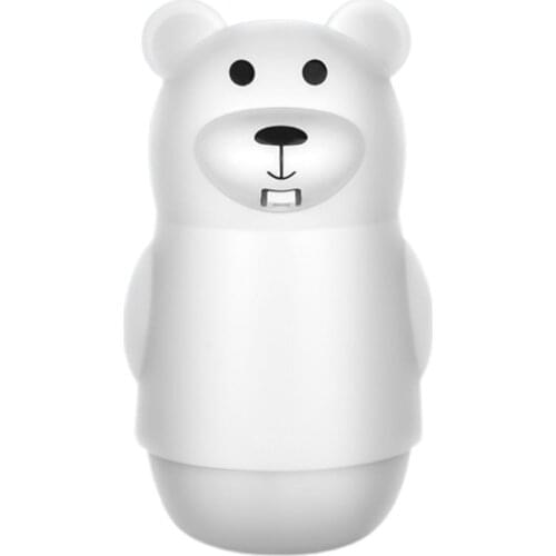 Automatic Soap Dispenser Cute Bear Shape Infrared Sensor Touchless Soap Dispenser 300ml USB Rechargeable Y5JA