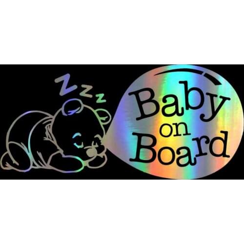 Car Sticker 3D 17.8*8.4CM BABY ON BOARD Cute Cartoon Stickers and Decals 3D Stickers on Car Reflective Motorcycle Car Styling