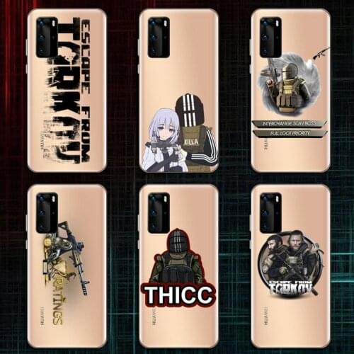 Escape from tarkov Phone Case Transparent for Huawei P20 P30 P40 honor 8 10i P smart 2019 Samsung A71 A21S S10 20 plus