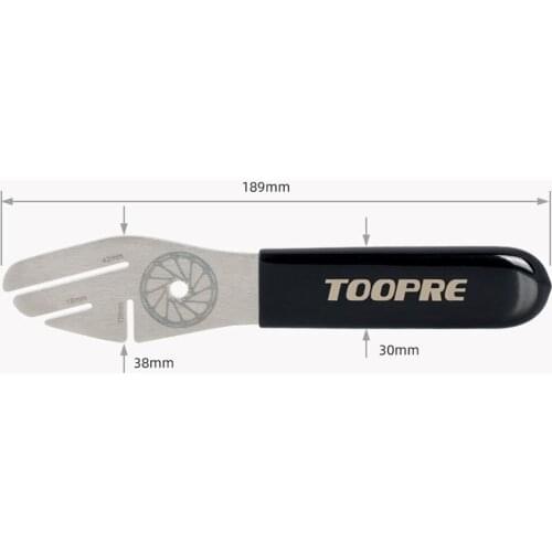 TOOPRE MTB Bike Bicycle Disc Brake Rotor Alignment Truing Tool Adjustment Wrench Durable Practical Stainless Steel Tool