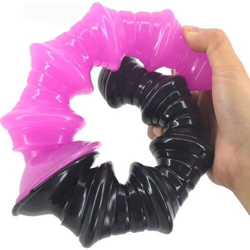 FAAK 21.5*5cm Big Anal Dildo Strong Suction Cup Female Masturbator Anal Beads Butt Plug Sex Toys for Women Men Adults Products