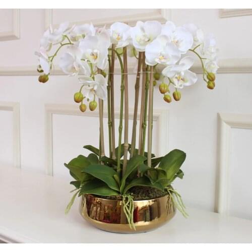3D printed artificial orchid flower arrangement hand feel orchid e butterfly orchid no vase