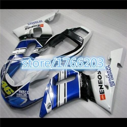 ABS fairing kit for YZF 98 99 00 01 02 R6 YZFR6 1998 1999 2000 2001 2002 blue white black YZF R6 98-02 full fairingsBBF