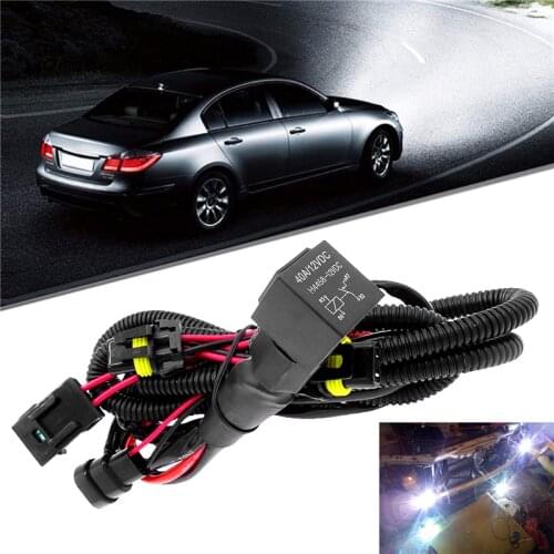 Xenon HID Wire Harenss Wire Light Controller Adapter Plugs Lamp Parts HID Relay Harness Wiring for 9005 9006 H1 H13 H7 H8 H9 H11