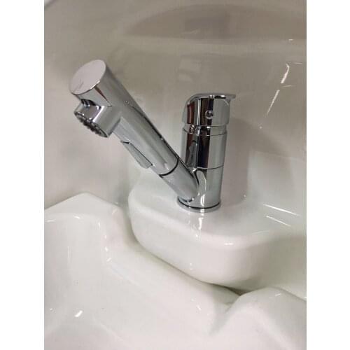 Copper Pull-Out Cold Hot Water Faucet Tap for Boat RV Caravan Camper GR-S002C
