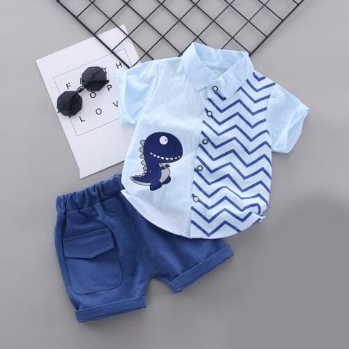 Menoea Boys Casual Clothes Suits 2020 Summer Kids Boy Animals T-Shirts Baby Cartoon Costumes Children Cool Outfits 1-4 Years