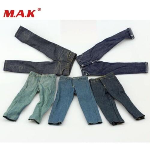 1/6 Scale Fashion Male Denim Jeans Trousers FA003 Pants 6 Styles for 12'' Man Figure