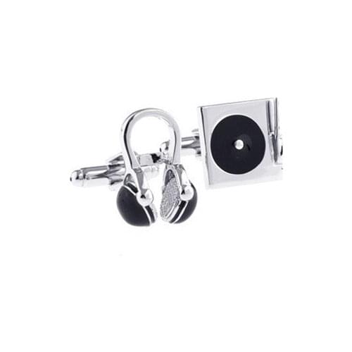 Earphone & CD Cufflink 15 Pairs Wholesale Free Shipping