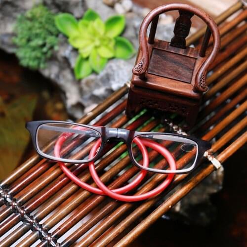 Folding Halter Reading Glasses HD Resin Fashion Magic Magnet Reading Glasses