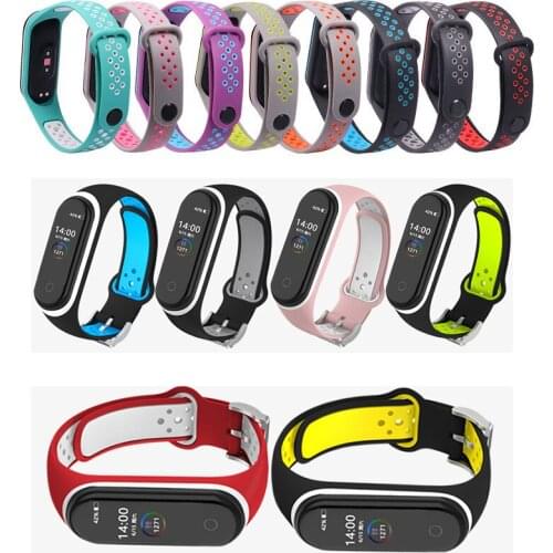 For Xiaomi Mi Band 4 3 5 6 Strap Replacement Wrist Straps Bracelets Silicone Watch Band for Xiaomi MI Band 4 5 6 Wristband Strap