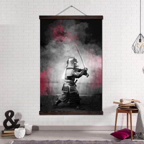 Modern Art Wall Art Decor Posters and Prints Canvas Painting Home Decoration Wall Pictures for Living Room Japanese Art Samurai