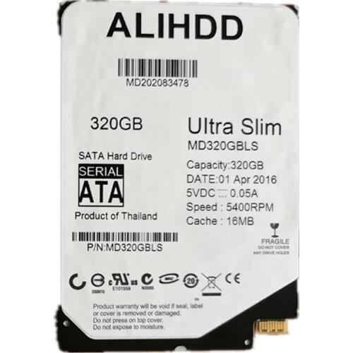 320gb 2.5inch UltraSlim 5MM 16MB 5400RPM SFF-8784 SATA Express Warranty 1-year