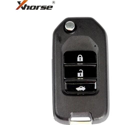 XHORSE VVDI2 For Honda Type Universal Remote Key 3 Buttons XKHO00EN Wire Remote Key One Piece