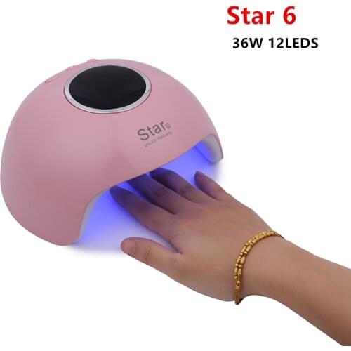 New 36W USB Lamp Star6 Nail Dryer For Nail LED UV Lamp For Manicure LCD Display Drying All Gels Nail Polish Nail Art Tools