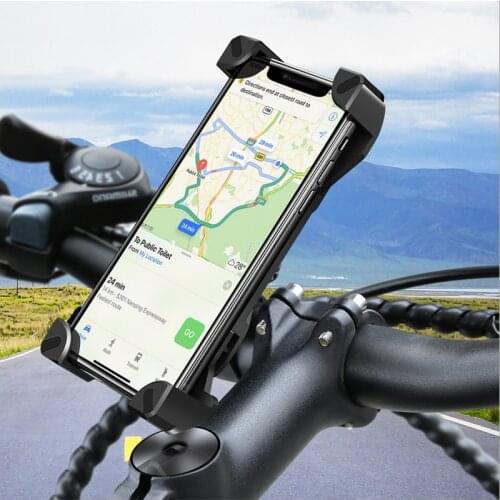 Bicycle Mobile Phone Holder Motorcycle Cellphone Holder Bike Handlebar Clip Stand GPS Mount Bracket Phone Accessories