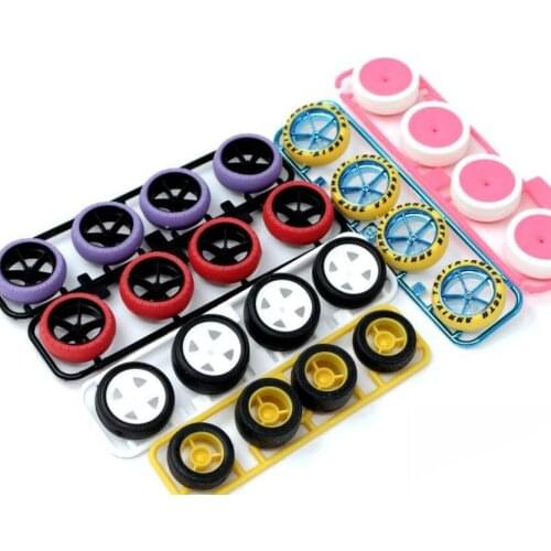TAMIYA Small/Middle/Large Diameter Car Tire Wheel Spare Parts for 1/32 Mini 4WD Racing Car Models 95542/15112/95117/15414/95254