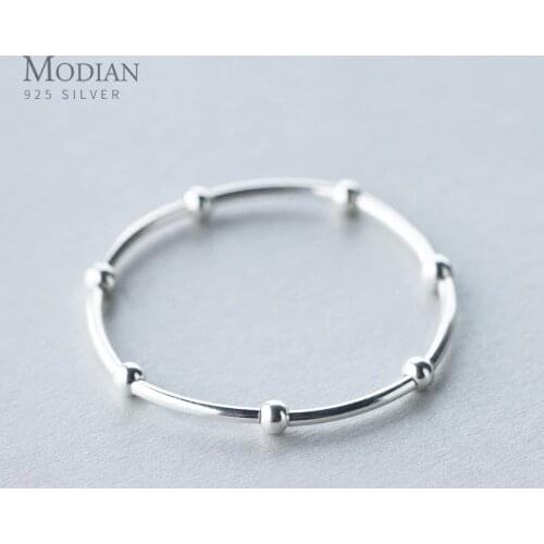 Modian 925 Sterling Silver Beads Fashion For Women Adjustable Silver Bracelets Bangles for Women Sterling Silver Fine Jewelry
