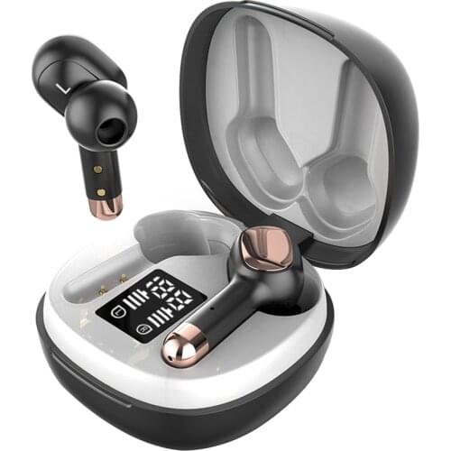 2020 BT09 TWS Wireless BT5.0 Headset Touch Control IPX4 Waterproof Sport Headphones Charge Box Electricity Display