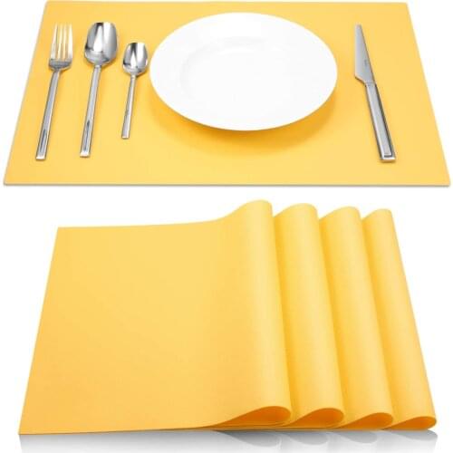 4 pcs Silicone Mat Waterproof Placemat Table Mat Insulation Heat Resistant Place Mats Anti-skidding Hot pad Kitchen Accessories