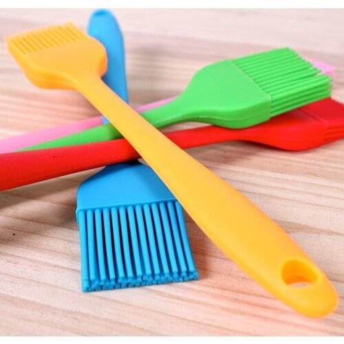 5pcs/lot Colorful Silicone Basting Brushes DIY Baking Tool 21CM Body Brush Small Size