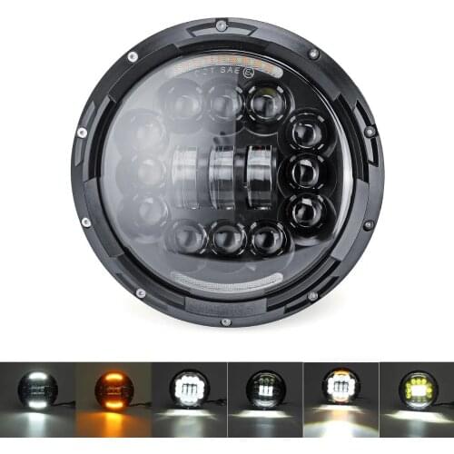 7 Inch LED Headlights Turn Signal DRL for Harley Lada Niva Jeep Wrangler
