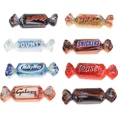 8pcs/lot 1:12 Dollhouse Miniature Mini Simullation Sweet Model Kitchen Food Toys