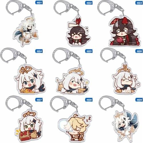 Anime Genshin Impact Acrylic Keychain Anime Pendant Bag Pendant Key Ring Gift
