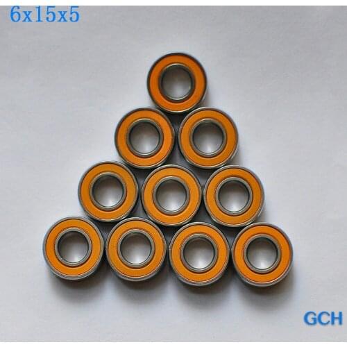 FREE SHIPPING 10PCS 6X15X5mm S696 2OS CB SRL ABEC7 Stainless Steel Hybrid Ceramic Fishing Reel Bearings By GCH