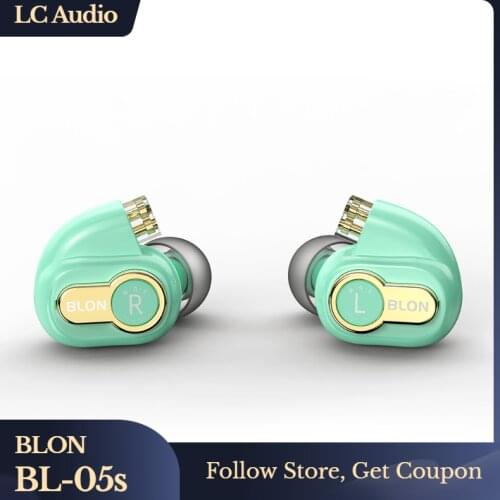 BLON BL-05s BL05s 3rd Generation 10mm Carbon Diaphragm In Ear Earphones DJ Monitor HIFI Headphones Metal Earbuds BLON BL03 BL01