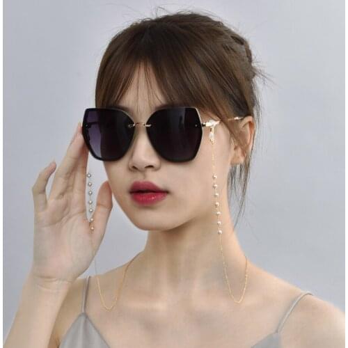 ZHIXI Natural Freshwater Pearl Handmade Glasses Chain Genuine 14K Gold Injection Chain for Women Fine Jewelry Gift YJ10004