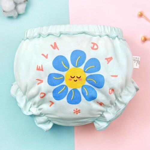 Kids Cotton baby newborn underwear childrens underwear cute female baby underwear girls printing small bow underwear 0-3Y