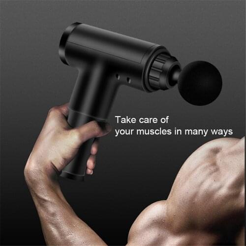 2020 Electric Muscle Massage Gun 1800-3200R/min Deep Tissue Vibrating Massager Fascial Gun Body Relax Exercising Pain Relief
