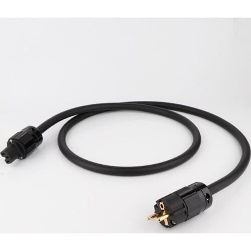 FP-314Ag OCC silver plated Hi End HIFI Audio Power Cord EU version Power cable hi end supply power line