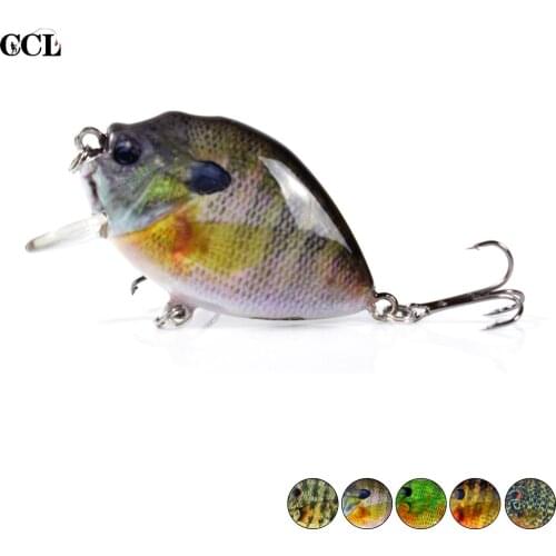 2.36Inch 14.5G Artificial Wobble Fishing Tackle Hard Plastic Sinking Crankbait Fishing Lure for Bass Pike Perch Bluegill Fishing