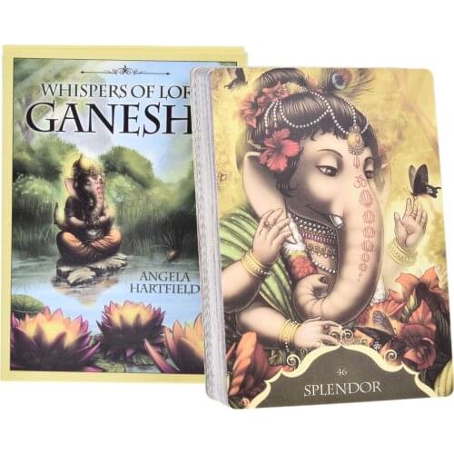 Tarot Card for Whispers of Lord Ganesha Oracle Board Card Game The Modern Witch Tarot Deck Guidebook Card Table Card Game