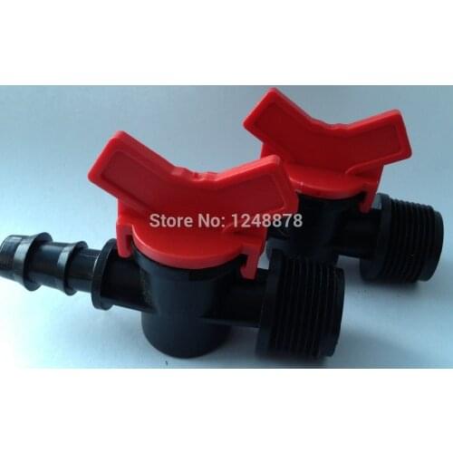 Ball Valve taps stop Water Irrigation Plastic Pipe Tube Connector Hose fish tank