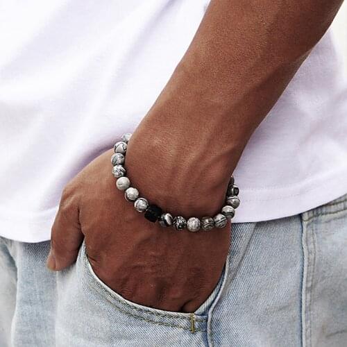 Lalang Stone Bracelets For Men