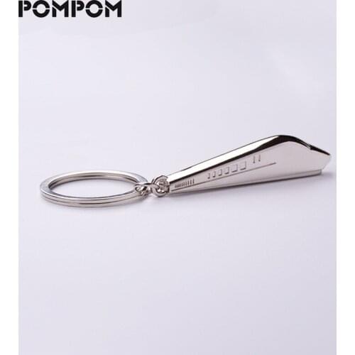 Fashion Keychain Jewelry Creative 3D Solid Train Shaped Keychains Key Ring Chains Boy Friends Gifts High Quality Key Holder