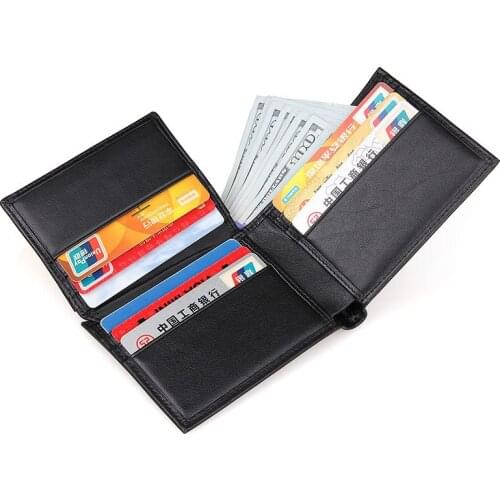 Mens Purse Leather Purse Male Purse Rfid Men Wallet Storage Bag Coin Purse Coin Wallet Photo Holder