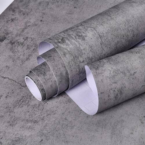 Bathroom Kitchen Tile Foor Stickers Self-Adhesive Waterproof Wear-Resistant Cement Floor Non-Slip Toilet Bathroom Decorative Wa
