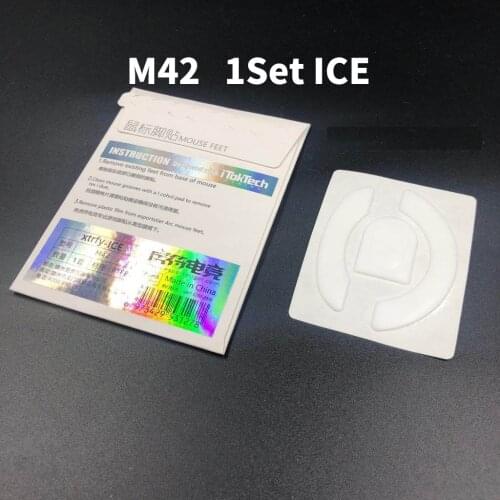 Esportstiger Mouse Skates Feet For Xtrfy M42 M4 White Mouse Glides Curve Edge ICE Version