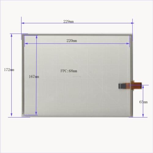 Wholesale 5PCS/Lot 229*172mm 12.1inch 4lines resistance screen this is compatible 229mm*172mm