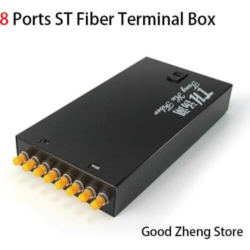 8 Ports ST Thickening Fiber Optic Termination Box Fiber Optic Distribution