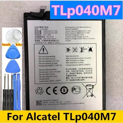 New Original TLp040M7 4000mAH Replacement Mobile Phone Battery For Alcatel TLp040M7