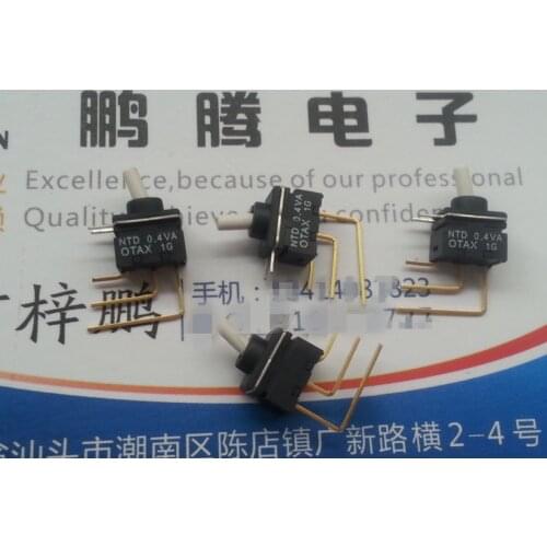 Original new 100% NTD22-1 miniature button switch bend foot 3pin 2gear water shake stir 0.4VA