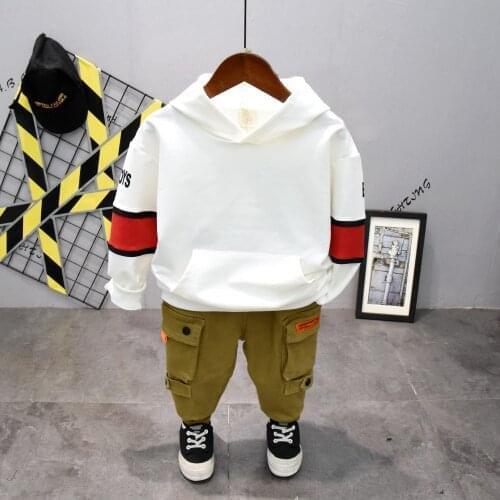 2-6 years Spring Autumn Boy Clothing set New Casual Fashion hoodie + Pants Kids Children Baby Toddler Boy Clothing Suit 2-7Year